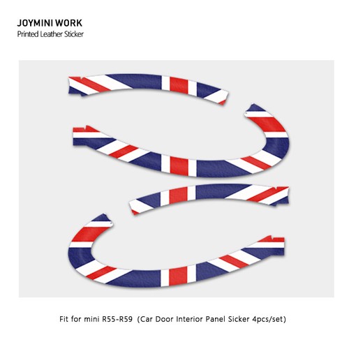 Pegatina de cuero para panel de puerta de coche para MINI COOPER R55 R56 R57 R58 R59 accesorios N - Imagen 1 de 7