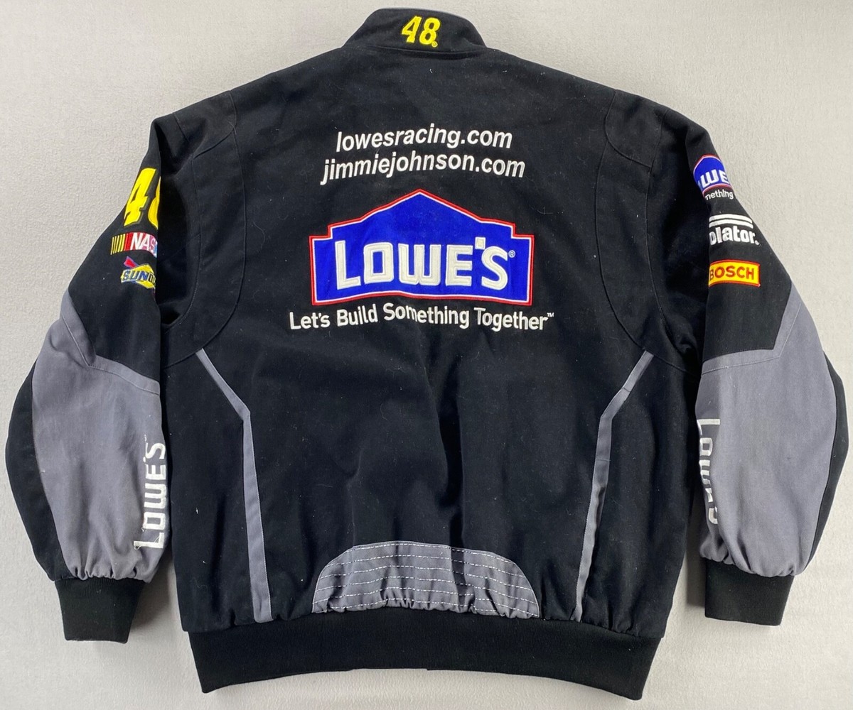Vintage Nascar Jimmie Johnson 48 Lowe's Racing Jacket JH Design XL