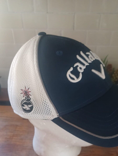 Gorra Callaway Golf XR Odyssey Adulto Ajustada S/M Blanco/Azul Sombrero - Imagen 3 de 4