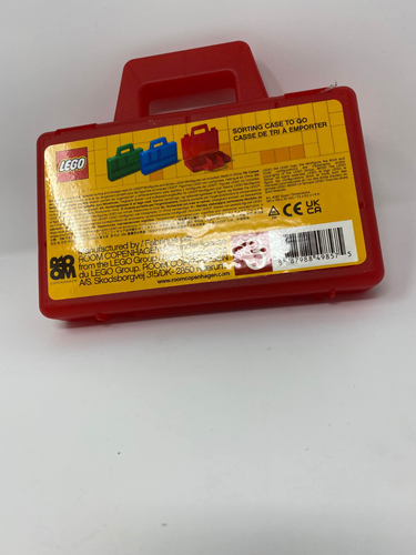 LEGO Sorting Box to Go Travel Case Organizing Dividers Red Rare Sold Out - Picture 2 of 4