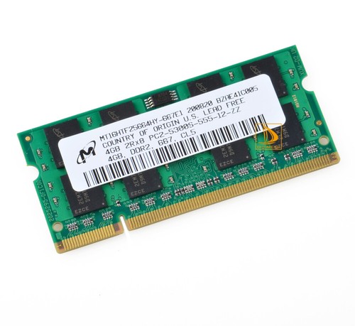 Micron 8GB 2x 4GB DDR2 RAM 2Rx8 PC2-5300S 667Mhz 200Pin Laptop SO-DIMM Memory - Picture 3 of 6