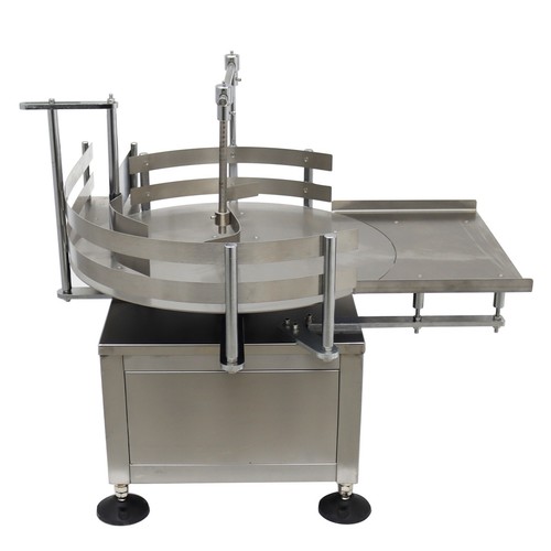 110V Desktop 23.6" Automatic Bottle Accumulation Table Rotary Bottle Conveyor - Picture 10 of 24