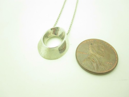 Tiffany & Co. Sterling Silver Frank Gehry Morph Pendant Necklace 16" - A - Picture 3 of 6
