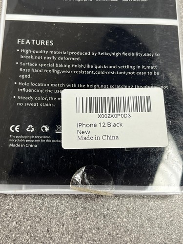 iPhone 12 Black Phone Case - Picture 6 of 6