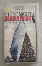 SILENT NIGHT DEADLY NIGHT 4 INITIATION VHS 1990 HORROR  MAUD ADAMS  CLINT HOWARD