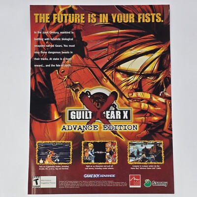 Guilty Gear X Nintendo GameBoy Advance The Future Print Ad/Poster Promo Art