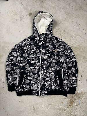 Vintage Y2K Akademiks Head Cracks Boxy Fit Zip Hoodie XXL