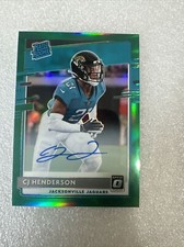 2020 Donruss 4/5 Optic Football Green Stars Rookie CJ Henderson Texans