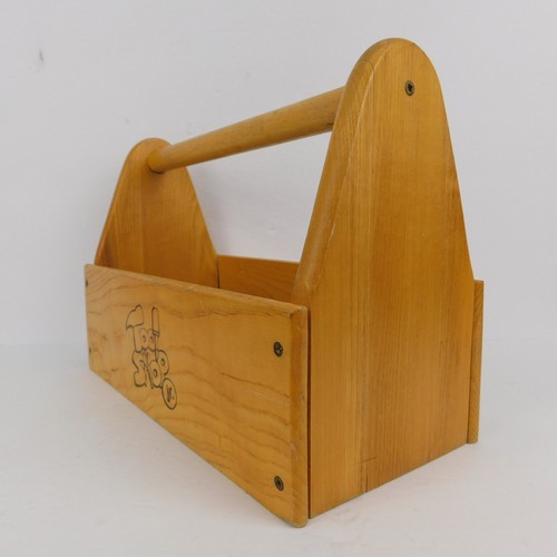 VTG Tool Shop Jr. Wooden Tool Box For The Junior Worker Good Condition - Picture 9 of 24
