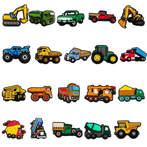 20x Trucks Car Cartoon Shoe Charms Bundle Set Accessories for Croc Shoes Sandal- - Picture 3 of 9