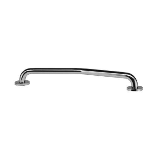 Croydex Chrome Stainless Steel Angled Grab Bar Bathroom Support 600mm x 82mm - Picture 4 of 12
