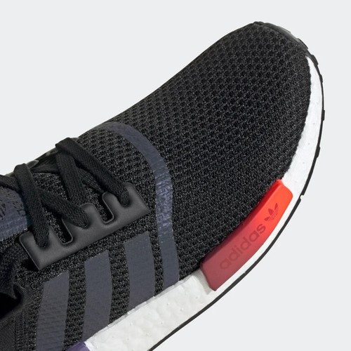 Größe 11 Adidas Originals Herren NMD R1 Sneaker Schuhe schwarz rot blau - Bild 2 von 12