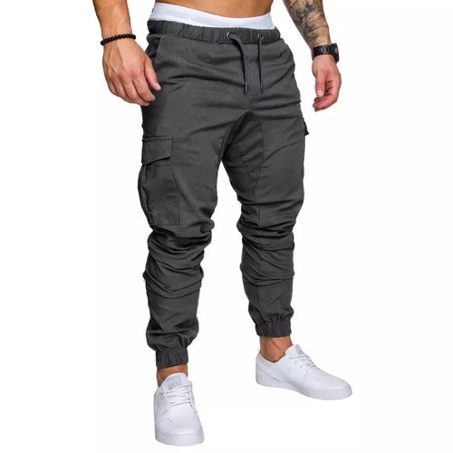 New Workwear Multi-pocket Trousers for Men, Woven Fabric Casual Pants, Leggings - Bild 23 von 34