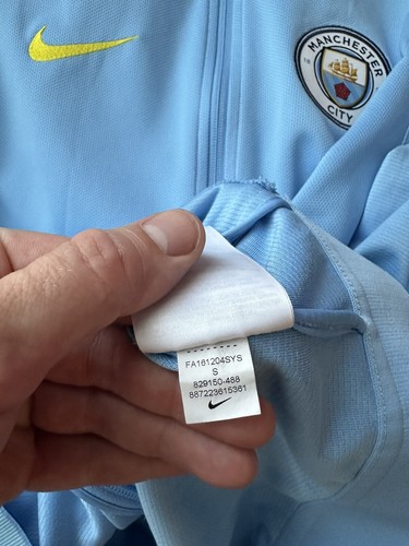 MANCHESTER CITY FOOTBALL TRAINING JACKET NIKE ORIGINAL SIZE S - Picture 7 of 9