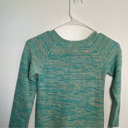 Crazy 8 Girls Size Medium 7-8 Sweater Dress Teal Blue Green Shoulder Buttons - Picture 10 of 13