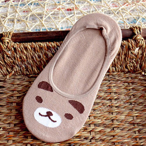 10 Paar Damen Halbschuhe unsichtbar rutschfest Liner tief geschnitten Baumwolle Tier Boot Socken - Bild 8 von 15