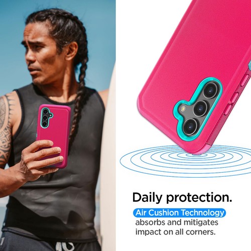 Funda protectora de pantalla resistente 3 en 1 para Samsung Galaxy S24 Ultra/Plus - Imagen 31 de 47