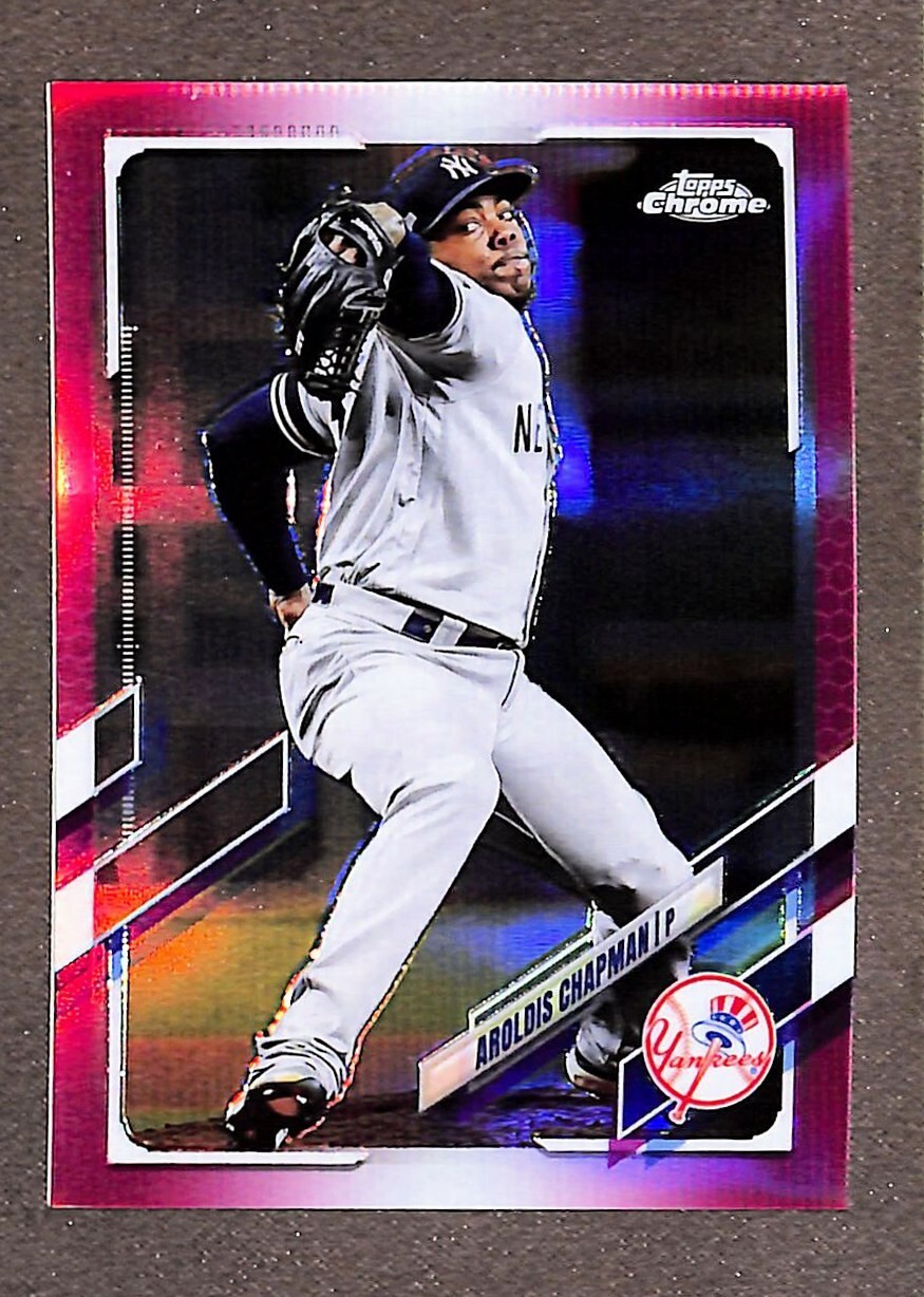 2021 Topps Chrome Magenta Refractor #96 Aroldis Chapman /399
