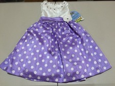 NWT American Princess Party Dress Easter Wedding Gem Purple Dots 5 Girls