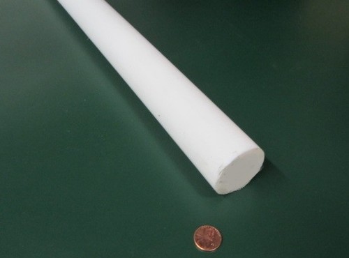 Teflon PTFE Virgin White Rod 1 3/4" (1.75) Diameter x 12" Long, 1 Unit, Extruded - Picture 12 of 16