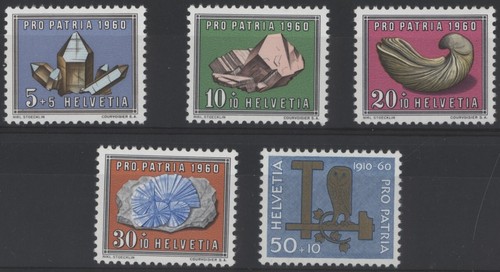 Switzerland 1960 Pro Patria set of 5, mint MNH