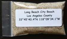 Long Beach City Beach Sand Sample Los Angeles California Approximately 30ml.