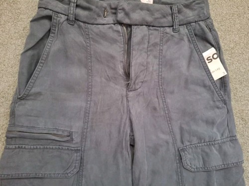 High Waist Baggy Cargo Jeans für Damen Pattentasche Relaxed Fit Straight Wide Leg - Bild 2 von 11