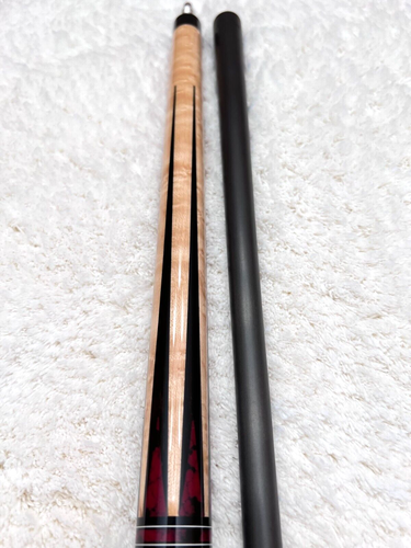 Jacoby Pool Cue con albero in carbonio V4 (ebano e diaspro sanguinoso) CUSTODIA RIGIDA GRATUITA E TAPPI - Foto 7 di 17