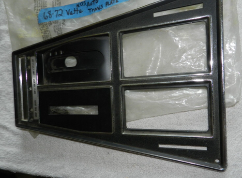1968 - 72 CORVETTE AUTO TRANS CONSOLE PLATE 3996820   3996819/ 355399 / 355400 - Picture 2 of 12