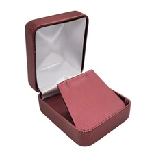 Burgundy Leatherette Jewelry Earring Gift Packaging Boxes ~ Pack of 12