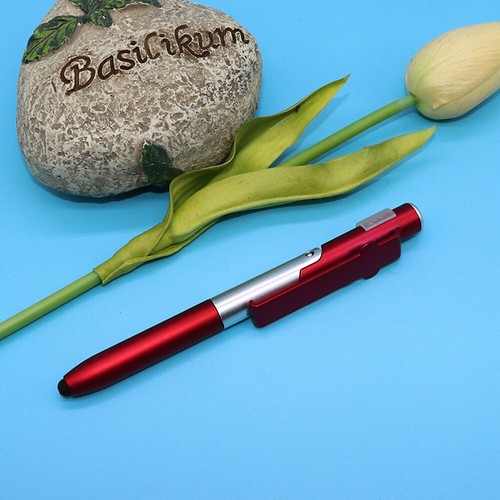 4-in-1 Touch Screen Stylus Ballpoint Pen LED Flashlight Phone Stand Holder Pen - Picture 7 of 18