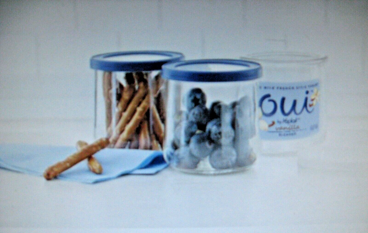 Lot De 8 Bocaux En Verre Yoplait Oui 5 Oz – Pour DIY, Stockage, épices, Déco