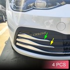 Für VW Golf MK8 2020-2022 Chrom Vorne Stoßstange Unterer Grill Sticker Abdeckung
