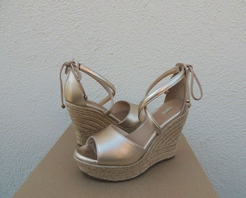 UGG REAGAN METALLIC GOLD STRAPPY 