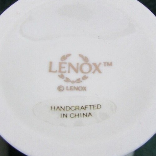 2 Lenox 24K Gold Trim 5½" Rose Blossom Bud Vases Ribbons & Flowers w/COA #086199 - Picture 6 of 9