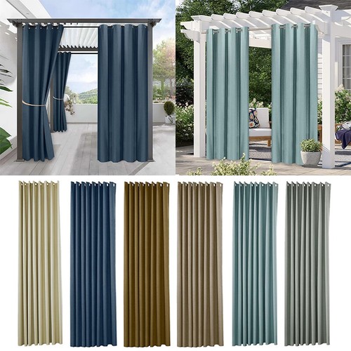 Terrasse Wasserdicht Verdunkelungsvorhänge Outdoor Garten Thermovorhang Vorhänge Pergola - Bild 21 von 27