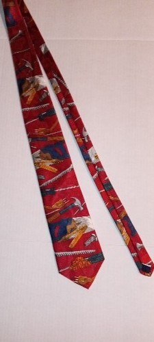Tool Time Home Improvement Men's Classic Neck Tie Power Tools Saw Drill USA - Picture 2 of 6