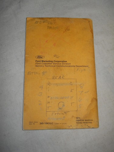  Ford Torino  Owner's Manual (1974, Paperback, Illustrated )   365-10474-C - Bild 9 von 9