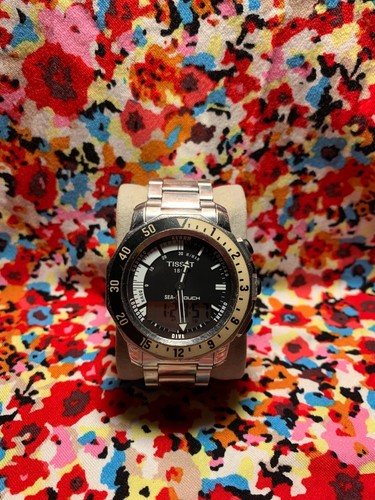 Tissot Sea Touch Swiss Quartz Multifunction Watch new batt no errors band issue - Picture 2 of 19