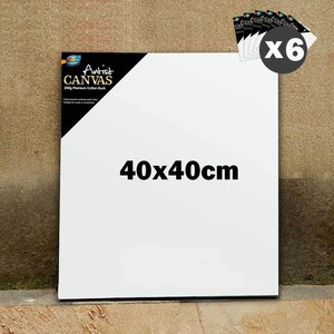 6 x artist blank canvas 16x16 40x40cm 3 4 thick wholesale bulk