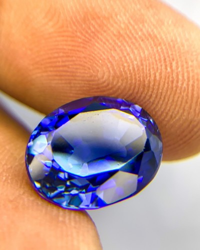 5.20 CT CORN FLOWER BLUE SAPPHIRE CORUNDUM OVAL LOOSE GEMSTONE LAB CREATED - Picture 5 of 19