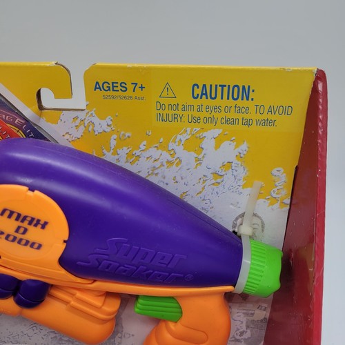 2004 Hasbro Super Soaker Max-D2000 Hasbro new In Box W/Attack Ball Blue Orange - Picture 5 of 7