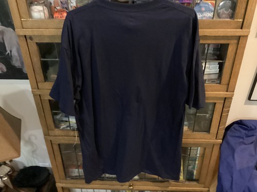 VTG NWT Chicago Cubs Blue MAJESTIC AUTHENTIC Collection T-shirt SZ XL - Cool - Picture 7 of 14