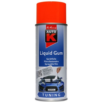 Sprühfolie Neon ORANGE Abziehlack Felgen Folie abziehbar Auto-K Liquid Gum 400ml