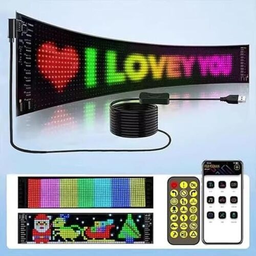 RGB Matrix Pixel Panel Scrolling Bright Advertising LED Signs (16x96 pix-5x24in) - Picture 3 of 4
