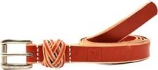 Medium 33"  Sperry Top-sider Womens 20mm Ce Braid Loop Orange red  Leather