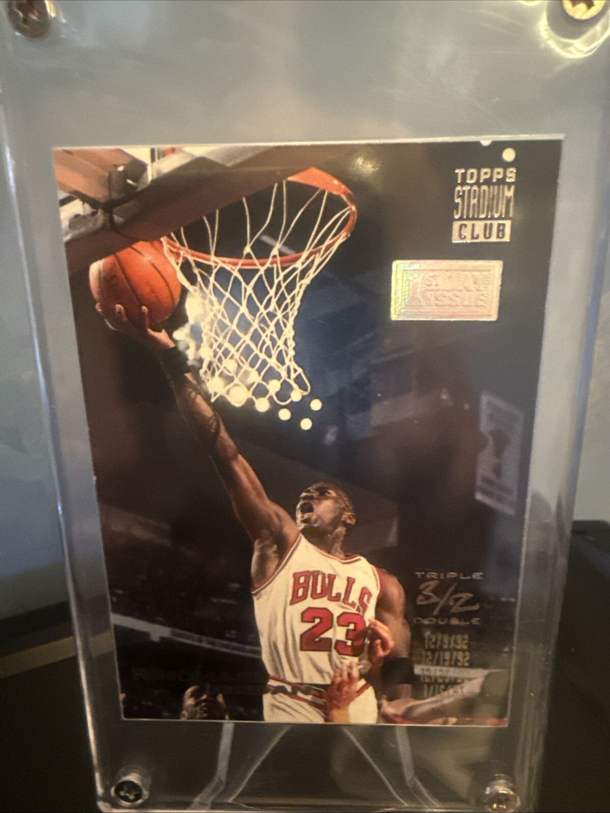 MICHAEL JORDAN 1993-94 TOPPS STADIUM CLUB 1ST DAY ISSUE TRIPLE DOUBLE  #1