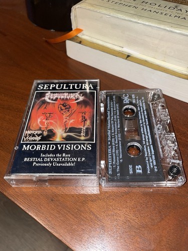 Sepultura Morbid Visions/Bestial Devastation E.P Cassette 1986 Printed In Canada - Picture 4 of 5
