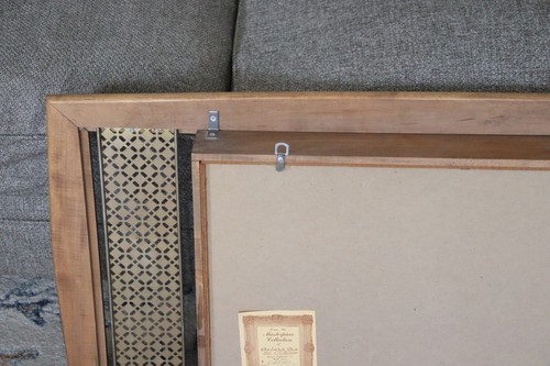 Mensola da parete Mid-Century moderna shadowbox noce specchiato atomica vintage Belart - Foto 12 di 15