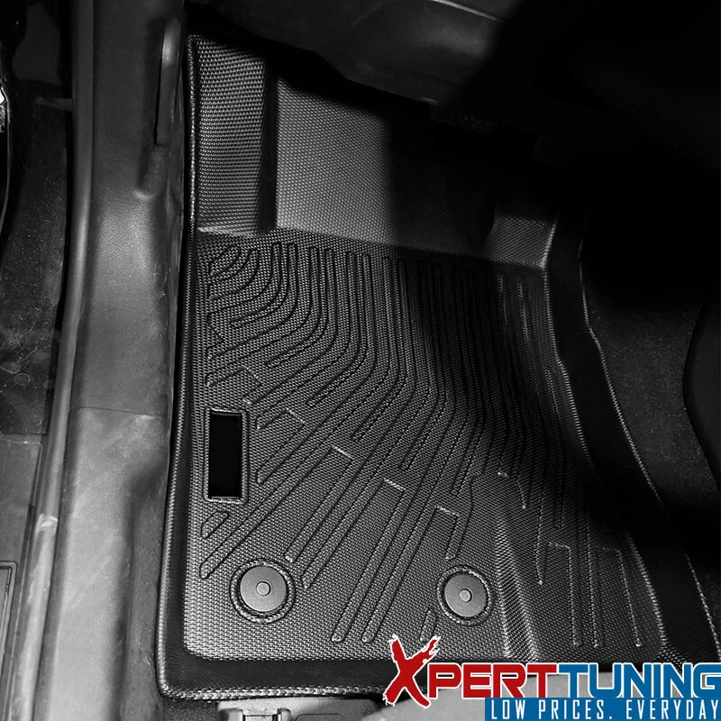 For 15-24 Ford Mustang Floor Mats 3D Molded All Weather Liners TPE Carpet Black Foto 2 de 4